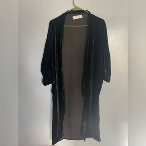 Donkey Girl Black Velvet Duster
